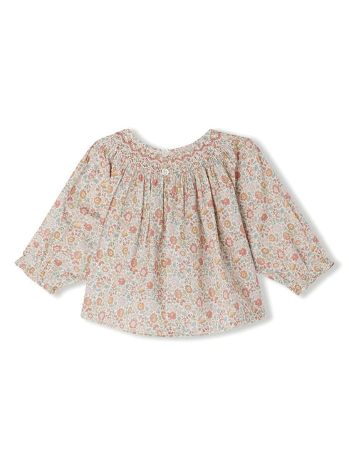 BONPOINT BLOUSE SMOCKEE GRIOTTE